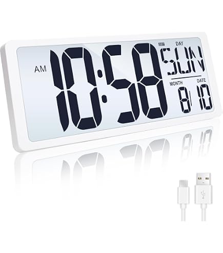 Amazon.com: TXL Atomic Clock with Backlight, 14.2